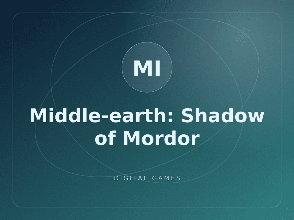 Middle-earth: Shadow of Mordor