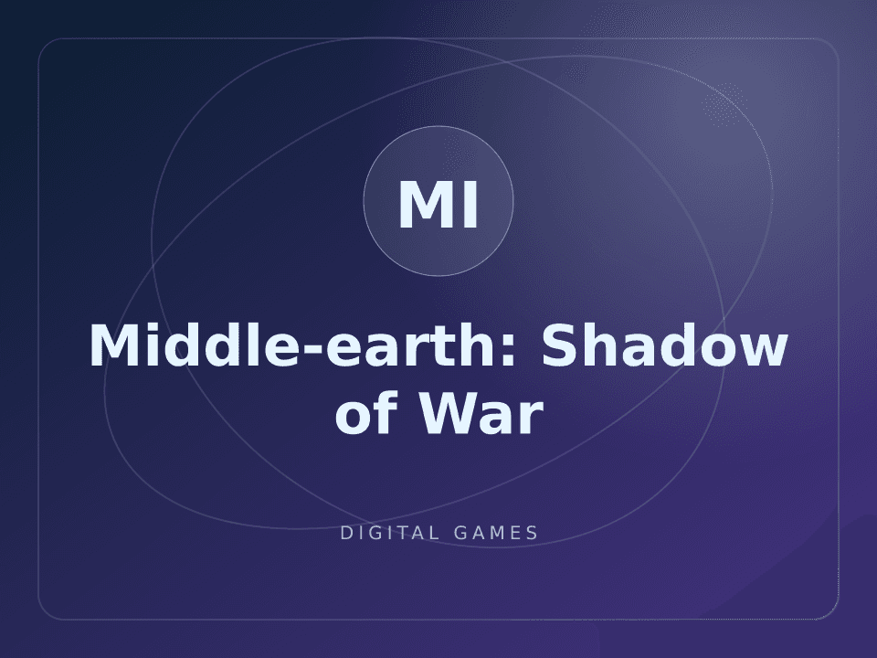 Middle-earth: Shadow of War