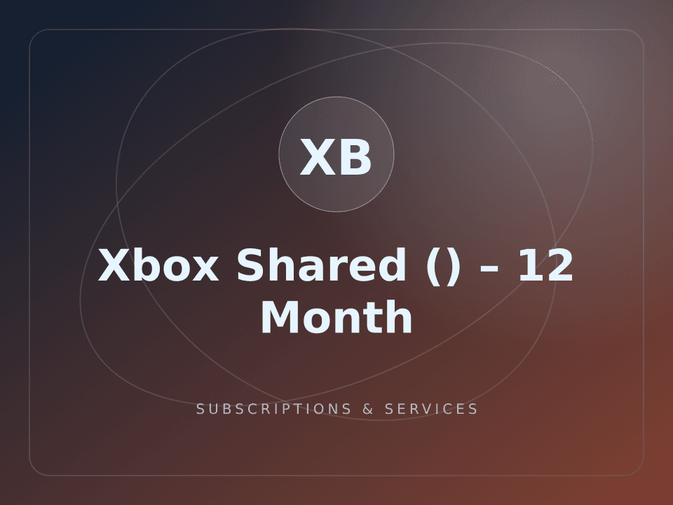 Xbox Shared () – 12 Month