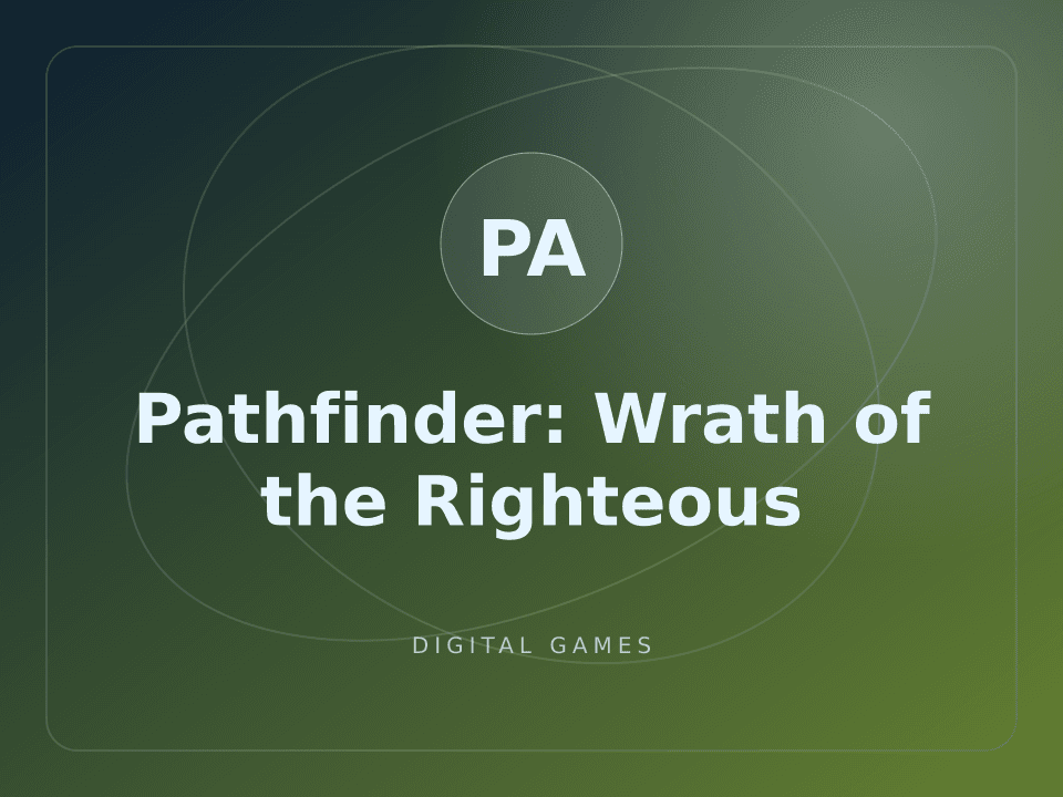 Pathfinder: Wrath of the Righteous