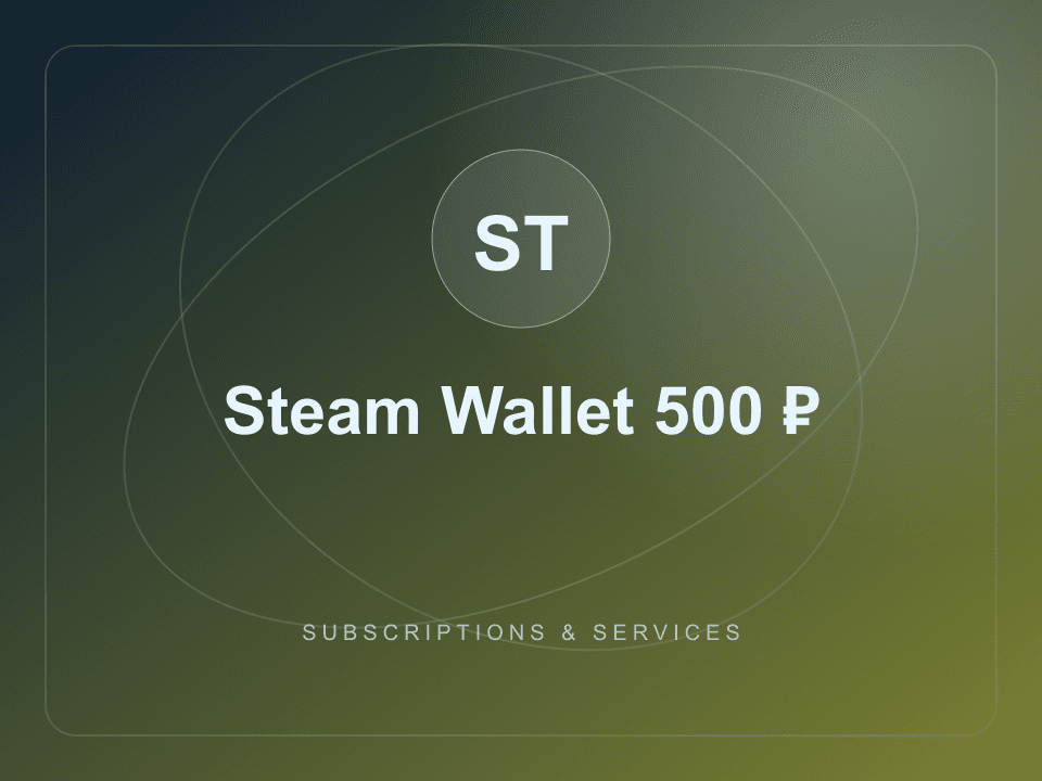 Steam Wallet 500 ₽ — wallet top-up code for Steam (region RU)