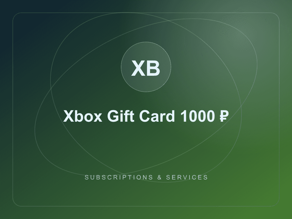 Xbox Gift Card 1000 ₽ — top-up Microsoft Store
